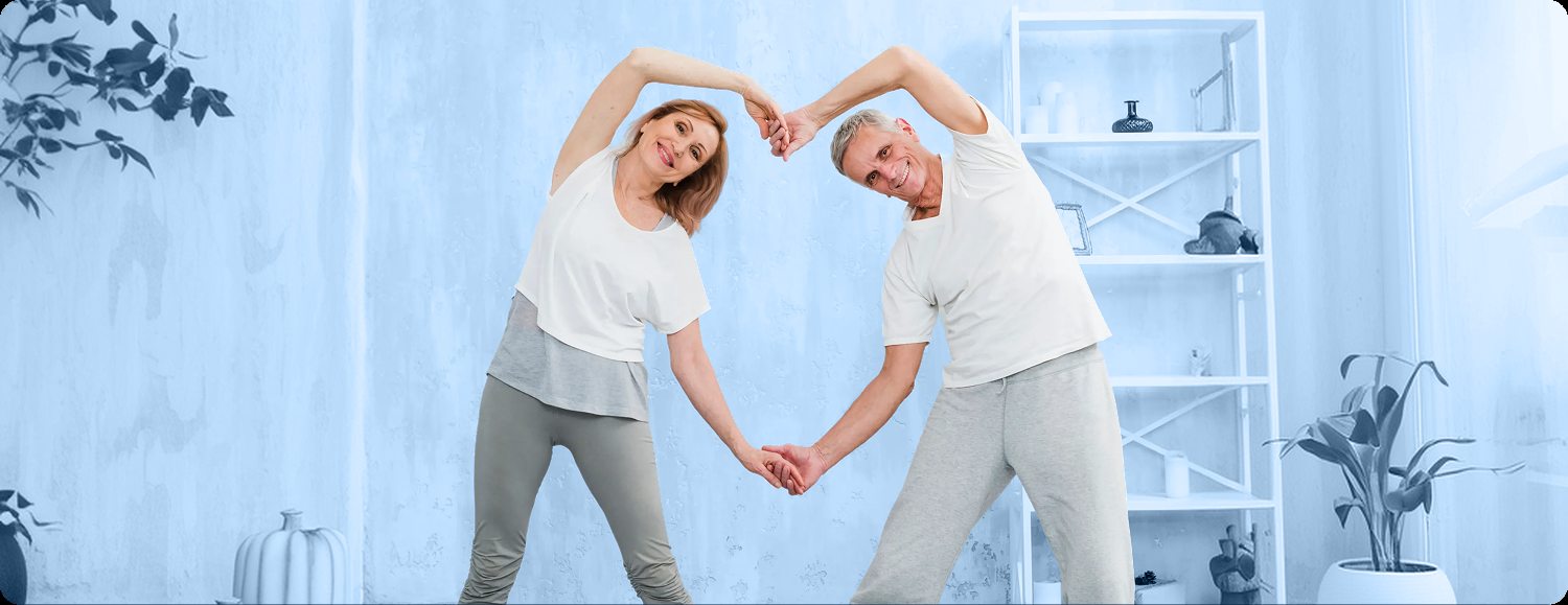 Healthy active couple