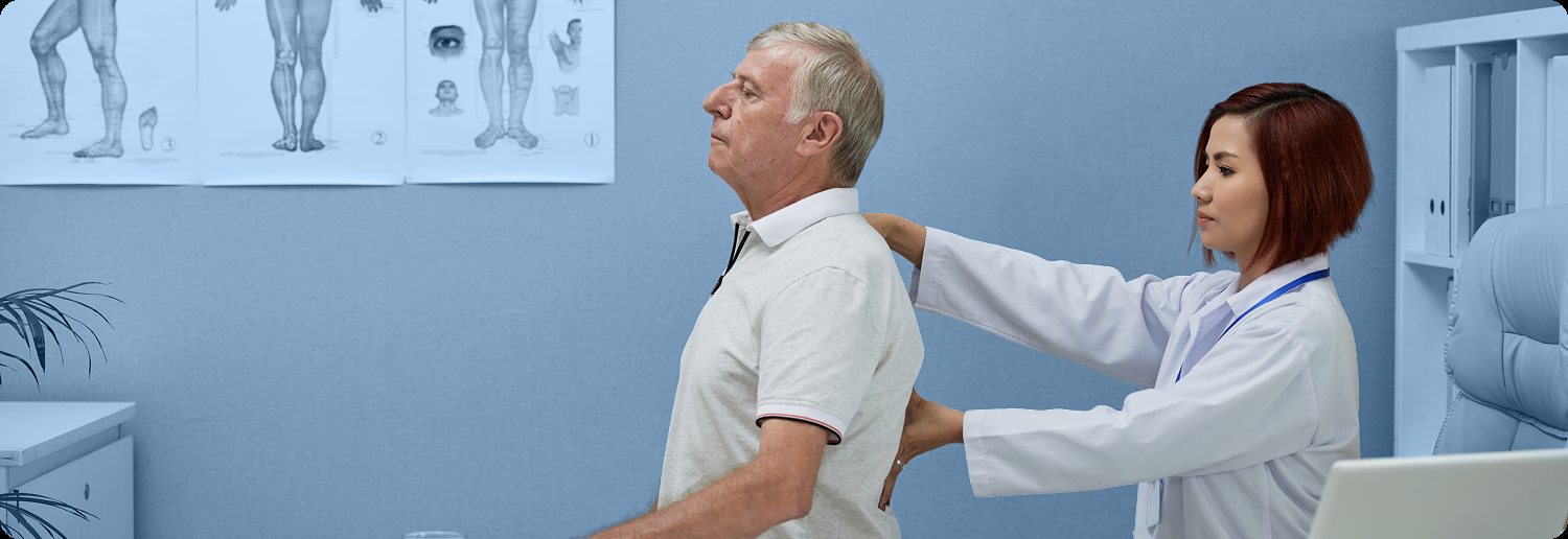 Chiropractor adjusting a patient's neck in Fort Myers