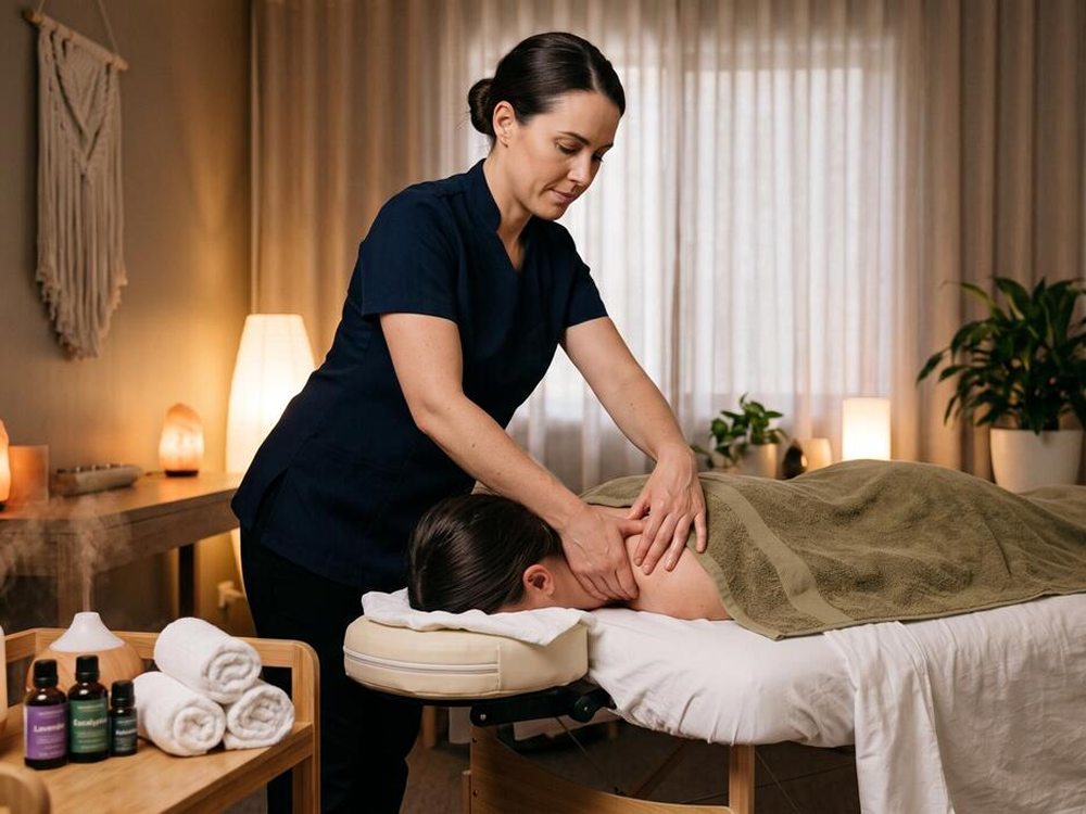 Massage therapist and chiropractor coordinating care in Fort Myers